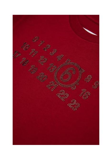 T-shirt con strass MM6 KIDS MAISON MARGIELA | M61134 MM04IM6403